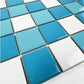 Azure Harmony White & Sky Blue & Light Blue Mixed  Ordinary Glazed Porcelain Mosaic