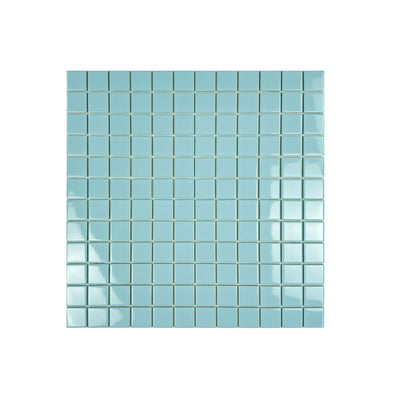 Azure Harmony Baby Blue  Ordinary Glazed Porcelain Mosaic