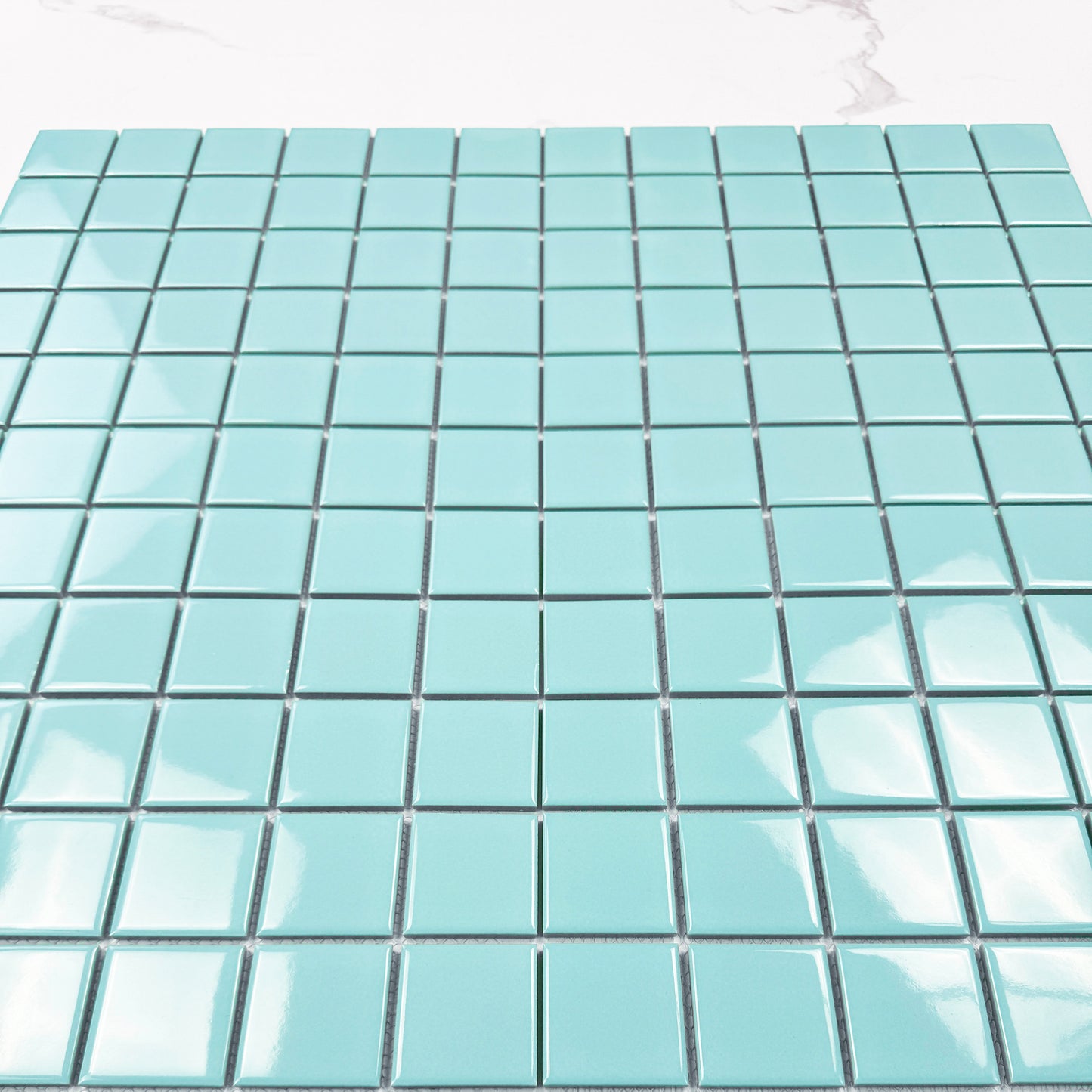 Azure Harmony Baby Blue  Ordinary Glazed Porcelain Mosaic