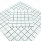 Azure Harmony White Matte  Ordinary Glazed Porcelain Mosaic