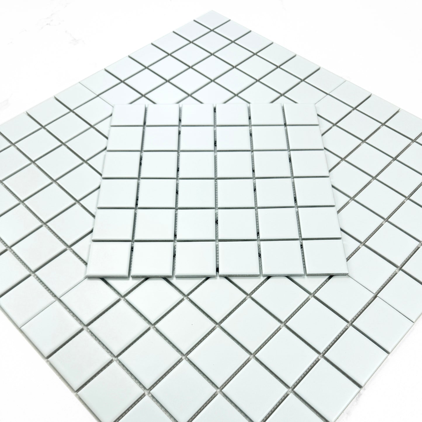 Azure Harmony White Matte  Ordinary Glazed Porcelain Mosaic