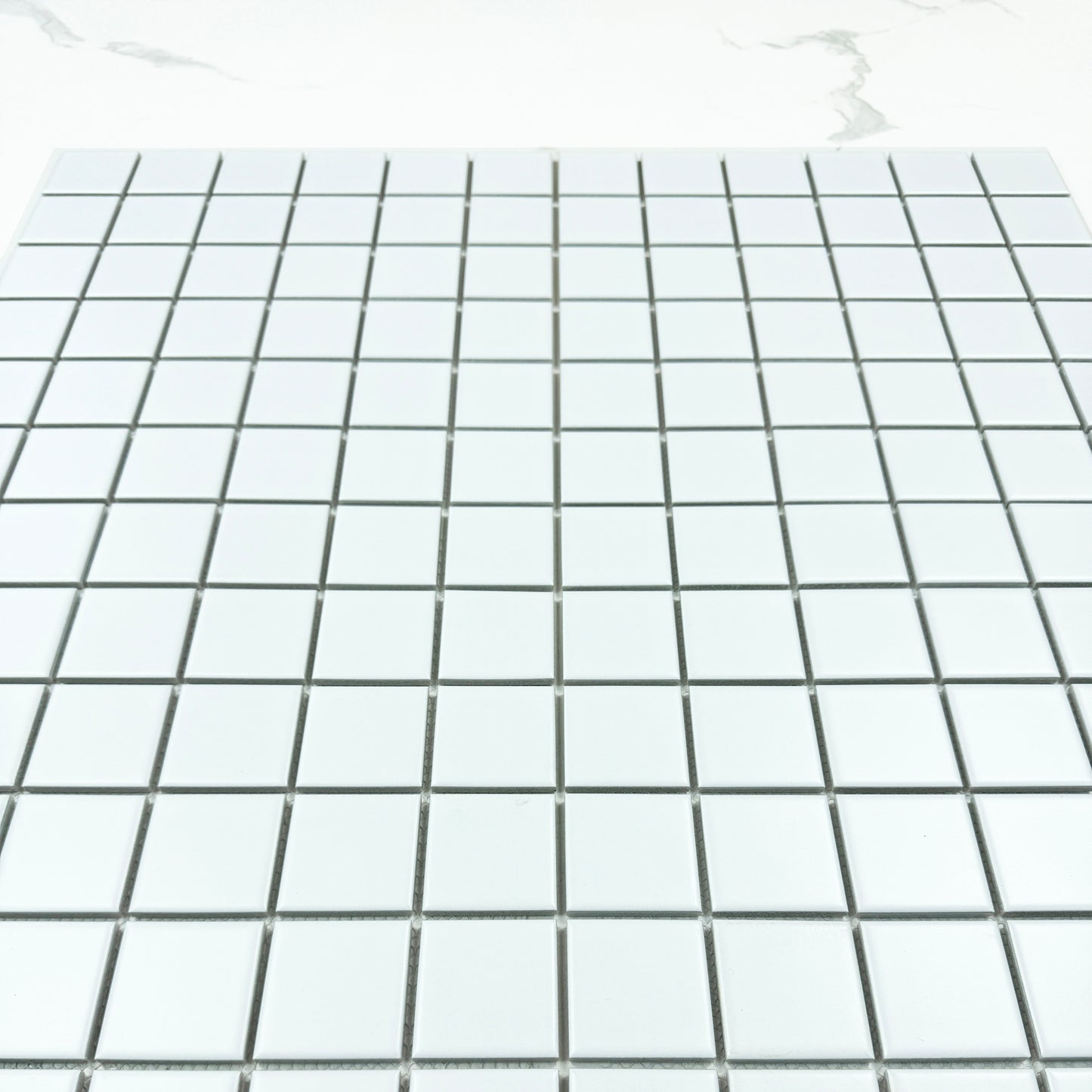 Azure Harmony White Matte  Ordinary Glazed Porcelain Mosaic