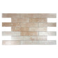 Light Sandy Beige& Creamy Off-White Mixed Porcelain Subway Tile-Artisanal Tile