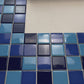 Azure Harmony Baby Blue & Cobalt Blue & Midnight Blue Mixed  Ordinary Glazed Porcelain Mosaic