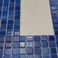 Noble Haven Loyal Blue & Navy Blue & Neon Blue Mixed Cloud Hand-Drown Crystal Glass Mosaic