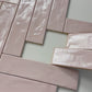 Pearl Luxe  Light Pink Semimatte Perlescent Ceramic Artisanal Tile