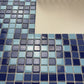 Azure Harmony Baby Blue & Navy Blue & Royal Blue Mixed Ordinary Glazed Porcelain Mosaic