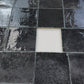 Spanish Radiant Harmony  Deep Black Glossy Porcelain Artisanal Tile