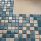 Azure Harmony Baby Blue & Light Blue & White Mixed Ordinary Glazed Porcelain Mosaic