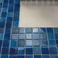 Noble Haven Yale Blue & Sapphire Blue & French Blue Mixed  Cloud Hand-Drown Crystal Glass Mosaic