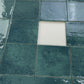 Spanish Radiant Harmony  Rich Green Glossy Porcelain Artisanal Tile