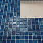 Noble Haven Blue & Sapphire Blue & French Blue Mixed  Cloud Hand-Drown Crystal Glass Mosaic