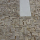 Radiant Eclipse Sunny Beige Split Woven Shape Marble Mosaic