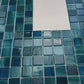 Noble Haven Tiffany Blue &French Blue & Sapphire Blue Mixed Cloud Hand-Drown Crystal Glass Mosaic