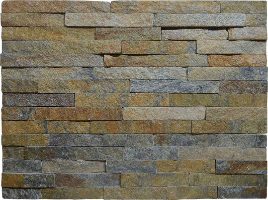 Natural Quartz Wall Cladding Tiles Brown