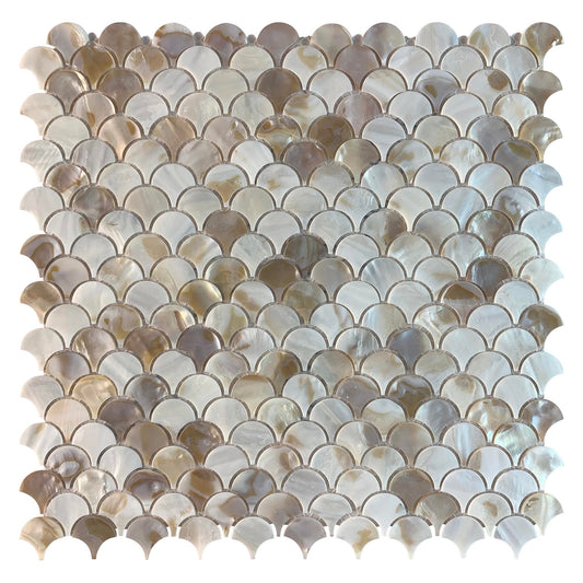 Mother of Pearl Scallop Mosaic