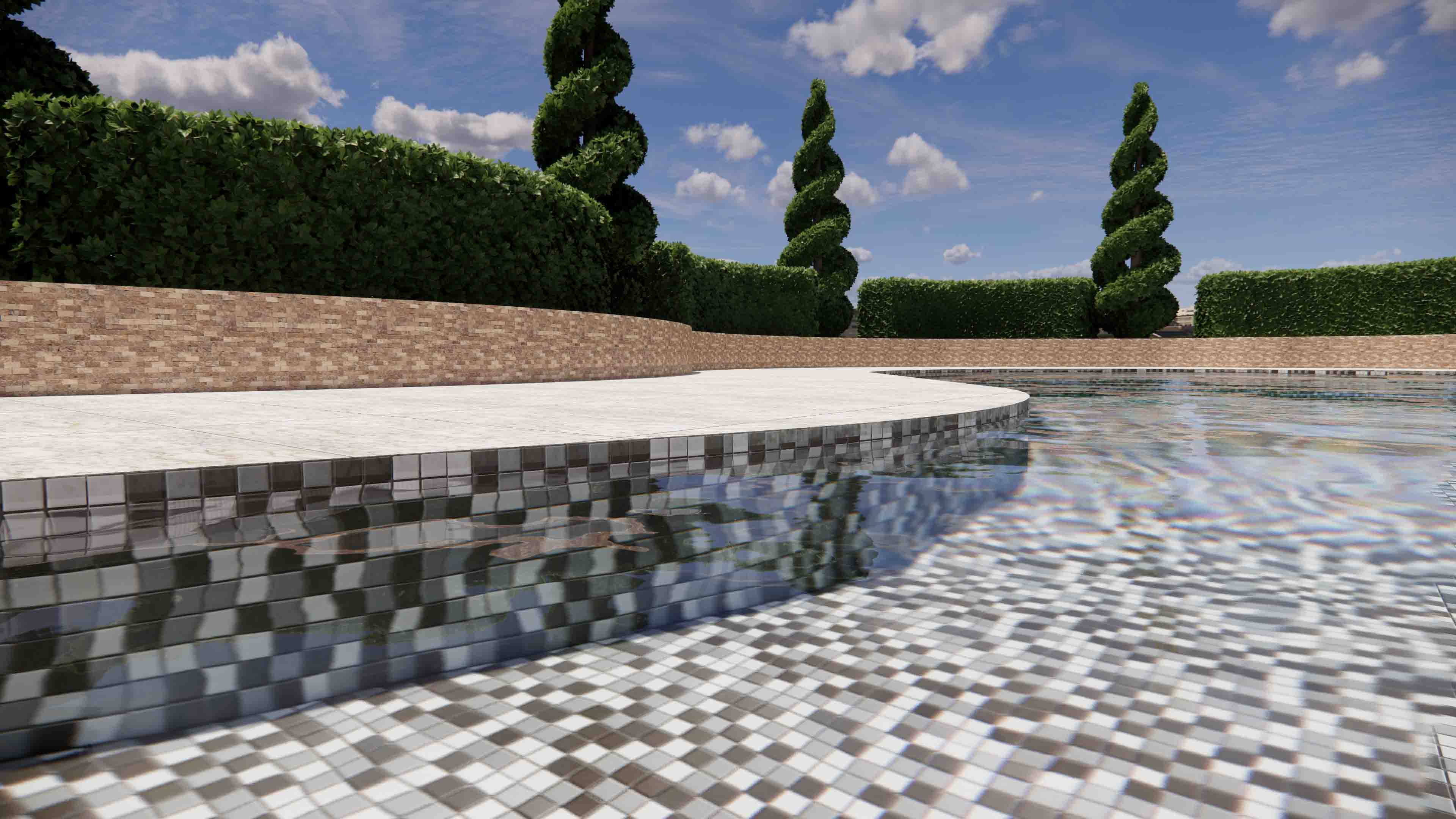 Swimming Pool Mosaic Tile Home   MCS630836 1 