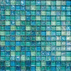 Blue Pickled Glass Mosaic