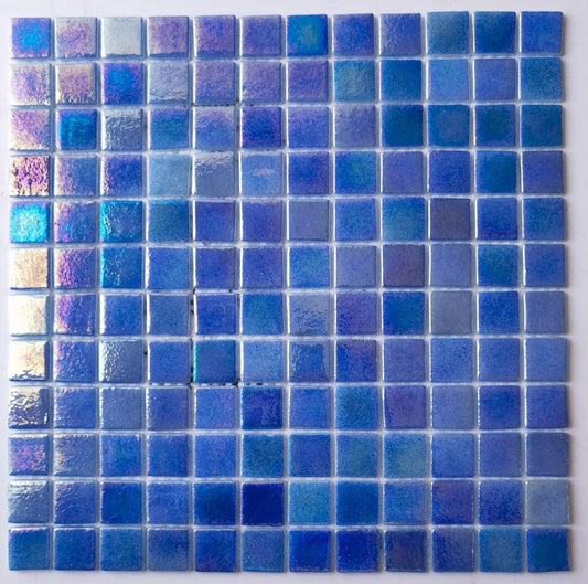 Iridescent  Glass Mosaic Light Royalblue