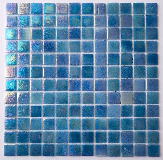 Iridescent Glass Mosaic Cornflowerblue