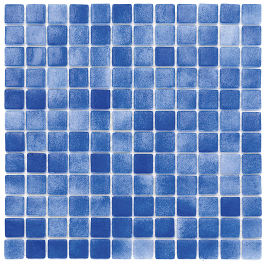 Dark Blue Recycled Glass Mosaic 25x25mm