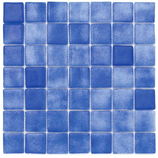 Dark Blue Recycled Glass Mosaic 38x38mm