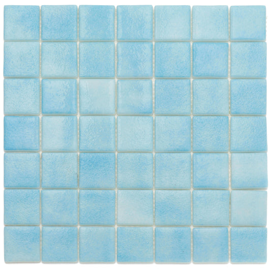 Sky Blue Recycled Glass Mosaic 38x38mm