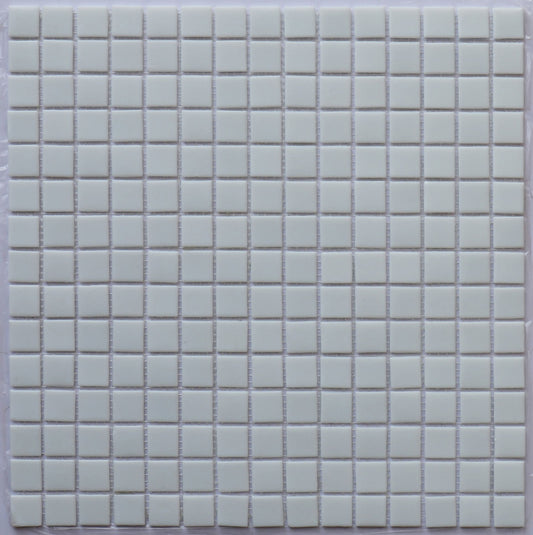 White Melted Glass Mosaic 20x20mm