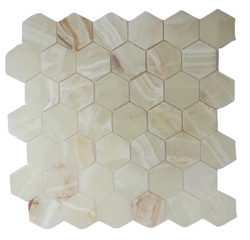 Onyx Marble Hexagon Mosaic 48x48mm