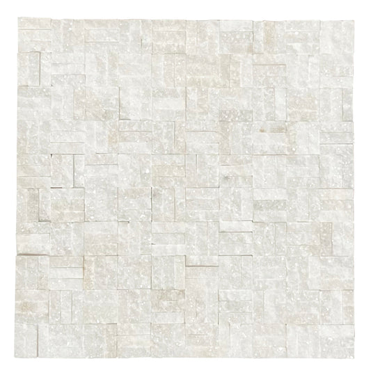 Crystal White Split 10x30 Mosaic