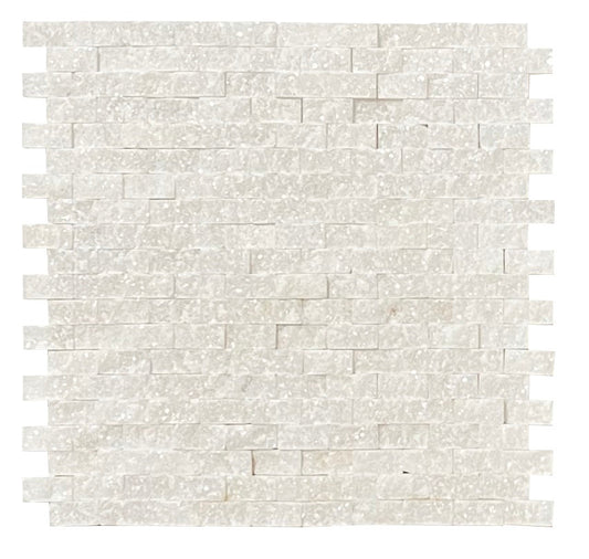 Crystal White Split 15x30 Mosaic