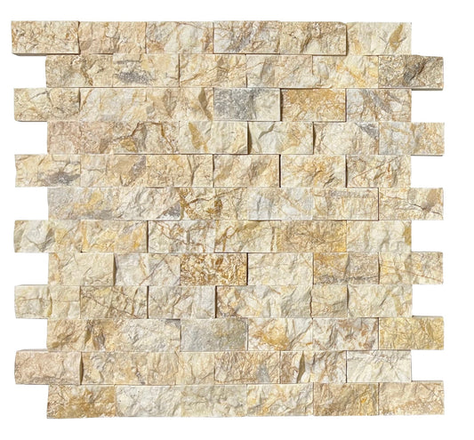 Golden Beige Split 25x50 Mosaic